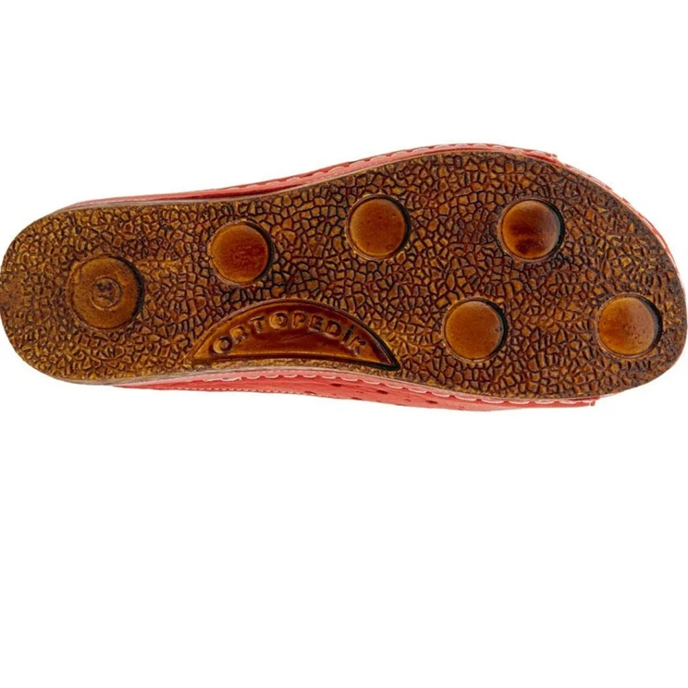 ❣️ - Spring Step Women's Flowerchild Slide Sandal Red EU 36/ US 6Spring Step … - Picture 4 of 5